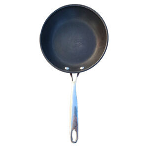Technique 8" Fry Pan Skillet & Lid Deep Red Enameled Hard Anodized Non Stick